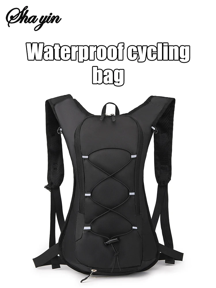 12L Outdoor-Sport-Rucksack für Radfahren, Laufen, Wandern mit Hydratationsblase, Helmhalterung, wasserdicht, ultraleicht – Detail 1