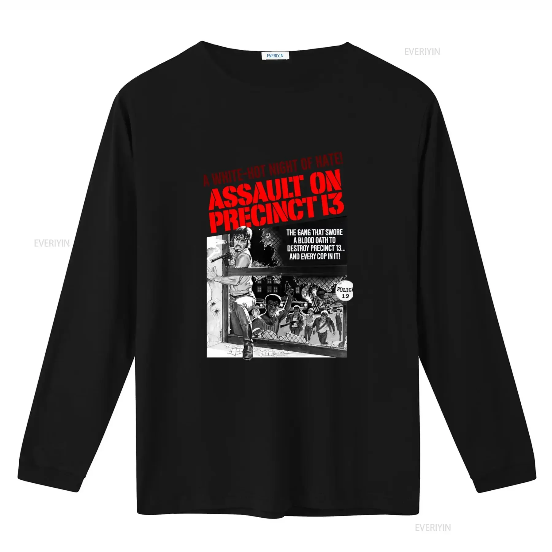 Assault on Precinct 13 T Shirt Retro Movie Inspired for Men vintage Washed graphic Breathable homme Versatile