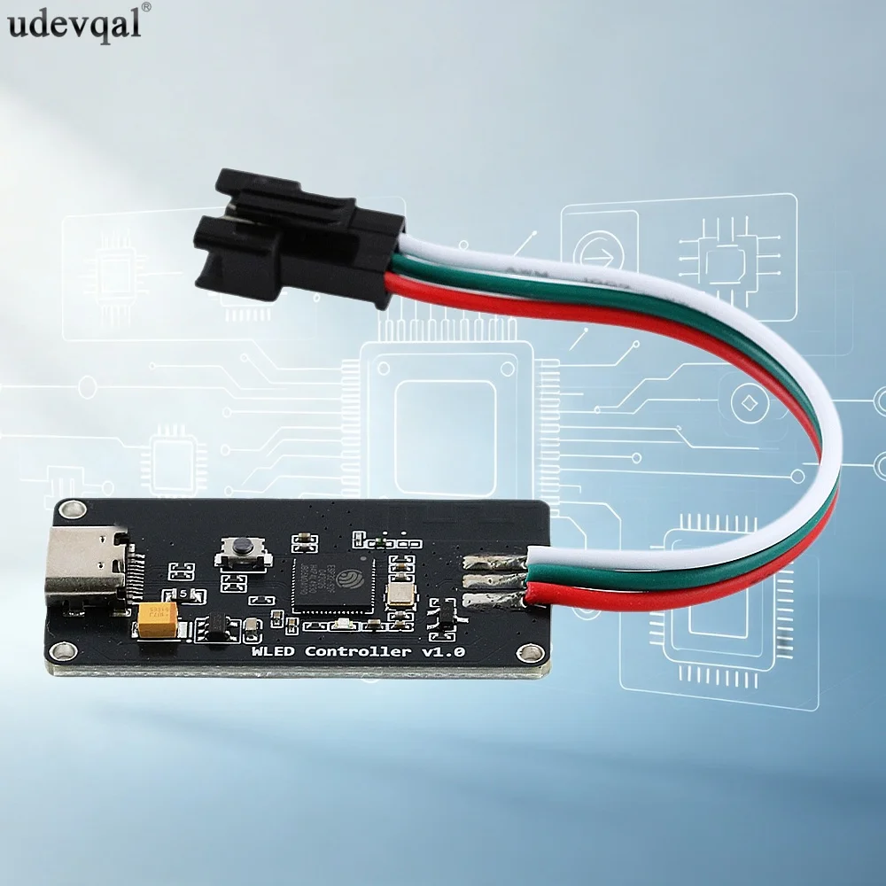 Open-Source WLED Controller WS2812B Light Strip Controller RGB Full-Color USB Expansion Slot