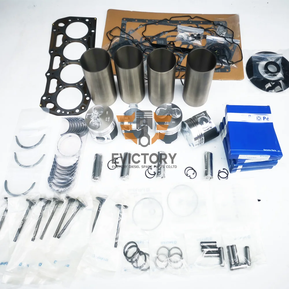 For Perkins 404D-22T 404D 404-22 rebuild overhaul kit + valves+guides+seats