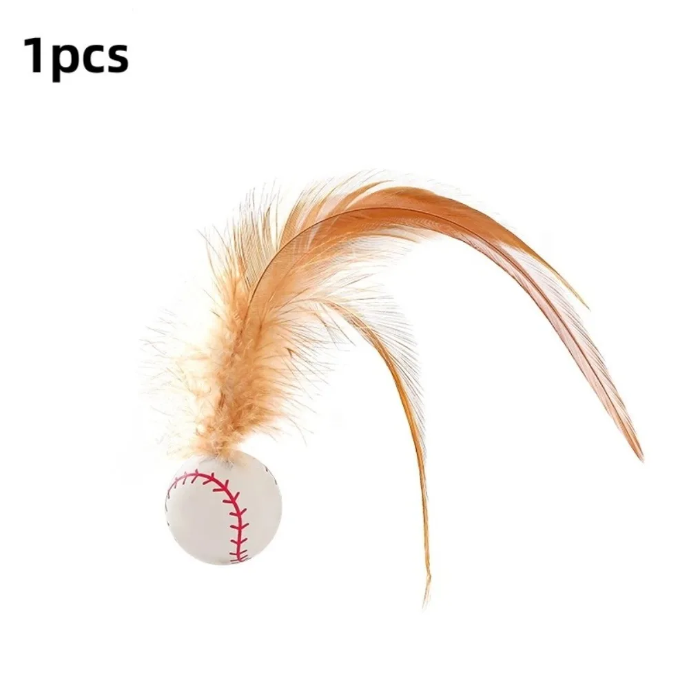 

Funny Silicone Cat Toy Balls Durable Easy to Use Interactive Bouncing Ball Small Cat Teasing Stick