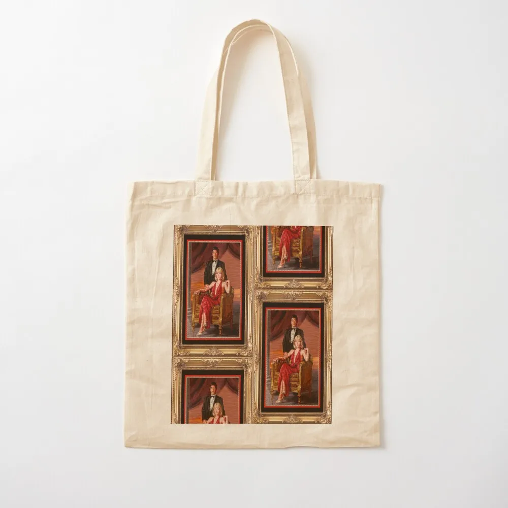 Scarface - Canvas Portrait of Tony & Elvira Tote Bag Women bags tote bag Canvas bag for women Handbags women