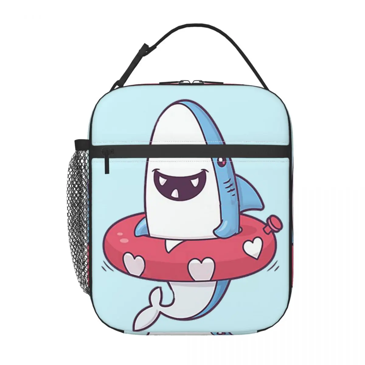 Shark Summer Fun Insulated Lunch Bag for Women Kids Portable Food Boxes Thermal Lunch Box Tote