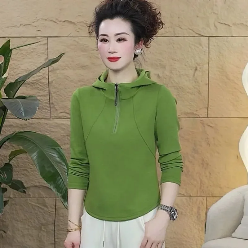 

Женская модная толстовка с короткой молнией, длинными рукавами, облегающего кроя, повседневная, без застежки