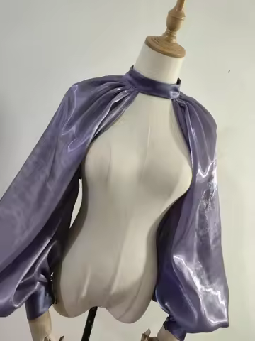 New grey evening prom dress gown Shawl Performance wrap DIY Long sleeve arm warmer