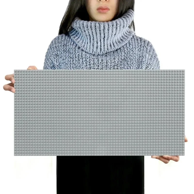 1 stuk 32x64 gaten enkellaags klassieke blokkenbasisplaat, DIY montage blokkenwand compatibel met merk speelgoed Kerst verjaardag cadeau