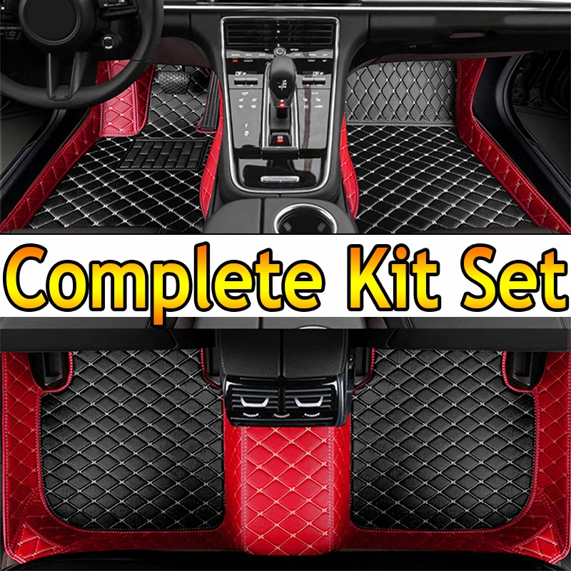 

Car Floor Mats For FORD Expedition 8seat 2018-2020 Kit set Waterproof Carpet Luxury Leather Mat Full Set Car Accessories