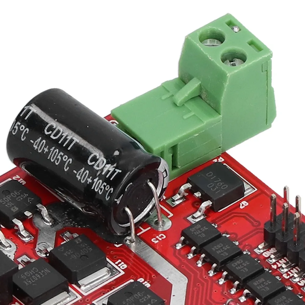7A/160W DC Motor Driver Module 6.5V-27V L298 2‑Channel Driver Module High Power 2‑Channel H‑Bridge Driver Module Speed Control