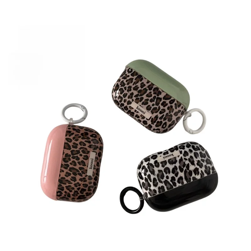 Capa do fone de ouvido padrão Leopard para Apple Airpods, 1, 2, 3 Pro, Pro 2