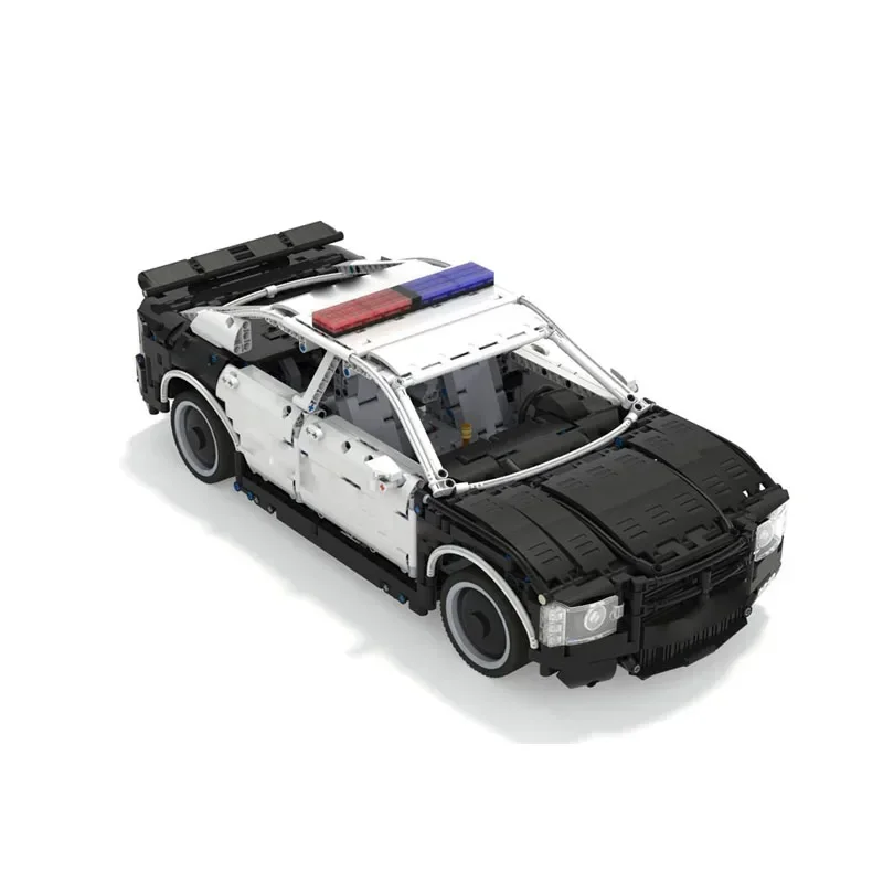 MOC-27336 City Traffic Police Car Assembly Splicing Building Block Model • 2855 Parts Building Blocks Kids Birthday Toy Gift