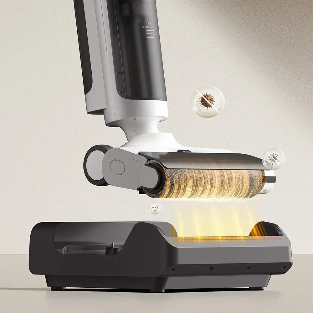 XIAOMI MIJIA Wireless Anti-tangle Floor Washer 4C Wet and Dry Vacuum Cleaner for Home Self Cleaning Crawler Roller Brush Mopping