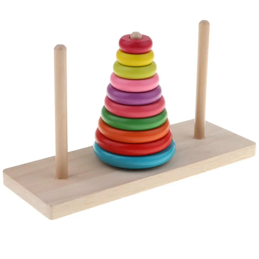 Torre de madeira de quebra-cabeça para presente, jogo indiano tradicional, brinquedo quebra-cabeça