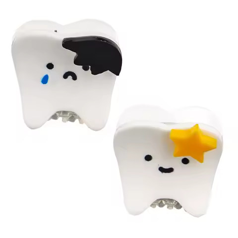 Cartoon Cute Teeth Shape Hairpins Creative Funny Mini Hair Claws Hairwear Headgear Headpiece Accessories Dentist Gifts