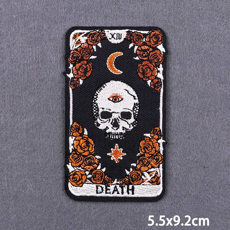 Hippie-Aufnäher zum Aufbügeln, thermoadhäsiver Patch für Kleidung, Rock-Stil, Stickerei-Aufnäher für Kleidung, Jesus-Applikationen-Aufkleber, DIY – Detail 14