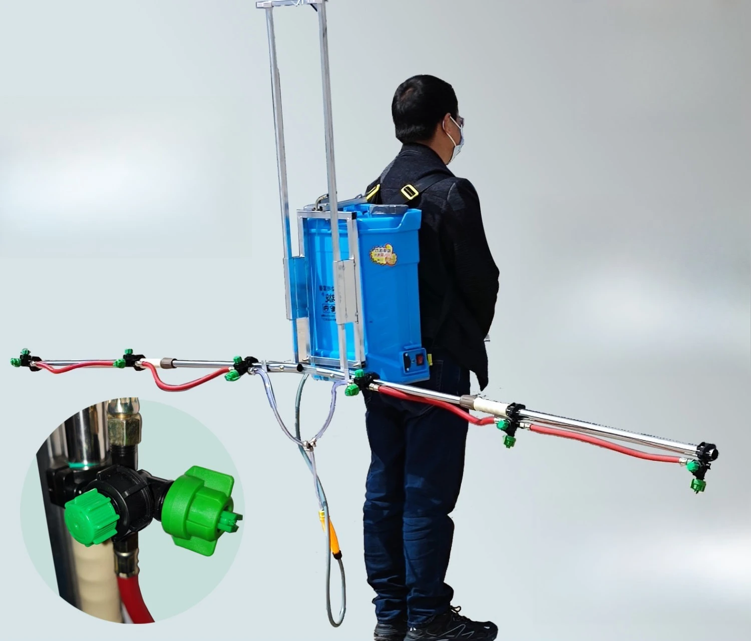 Рамочный многоголовочный опрыскиватель, рюкзак, многофункциональный кронштейн, интеллектуальный электрический опрыскиватель большой емкости высокого давления, пестициды