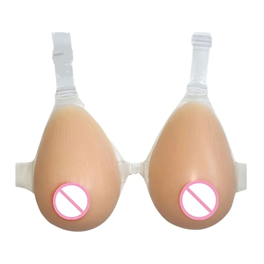 Realistic Huge Conjoined Fake Boobs Tits Artificial Silicon Breasts Forms With Strap For Crossdresser Cosplay Transgender