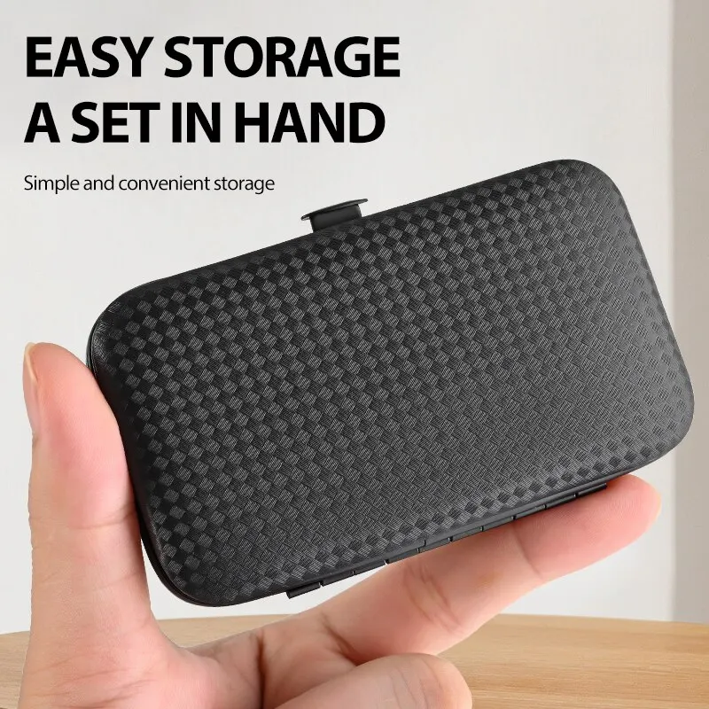 Home Nagelknipser, 7-teiliges Set, große Öffnung, Maniküre-Werkzeug, Unisex, Mini, kompakt, Geschenk, Augenbrauen-Clip-Pinzette