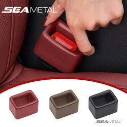 SEAMETAL Car Seat Belt Socket Protector Silicone Jacket Anti-collision Scratch Fixed Device Protection Seat Belt Fixed Buckle