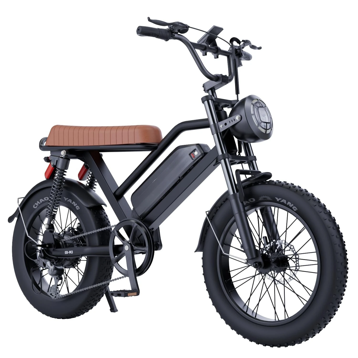 Bicicletta Elettrica per Adulti con Motore da 1500W (Picco), Batteria Rimovibile da 874Wh, Pneumatici Fat da 20 Pollici, Velocità Massima 28MPH, Personalizzabile