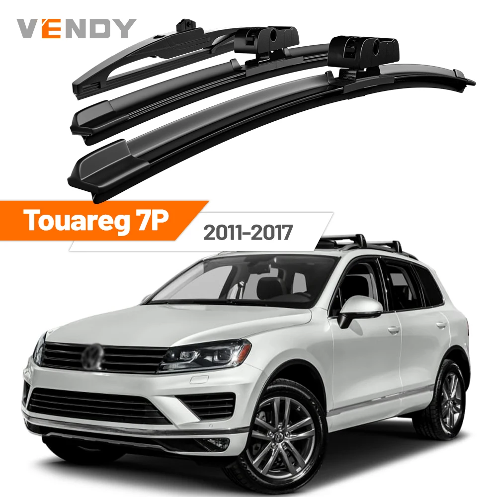 Für VW Touareg 7P 2011-2017 2012 2013 2014 2015 2016 Vordere & Hintere Windschutzscheiben-Wischerblätter Scheibenwischer-Set Zubehör
