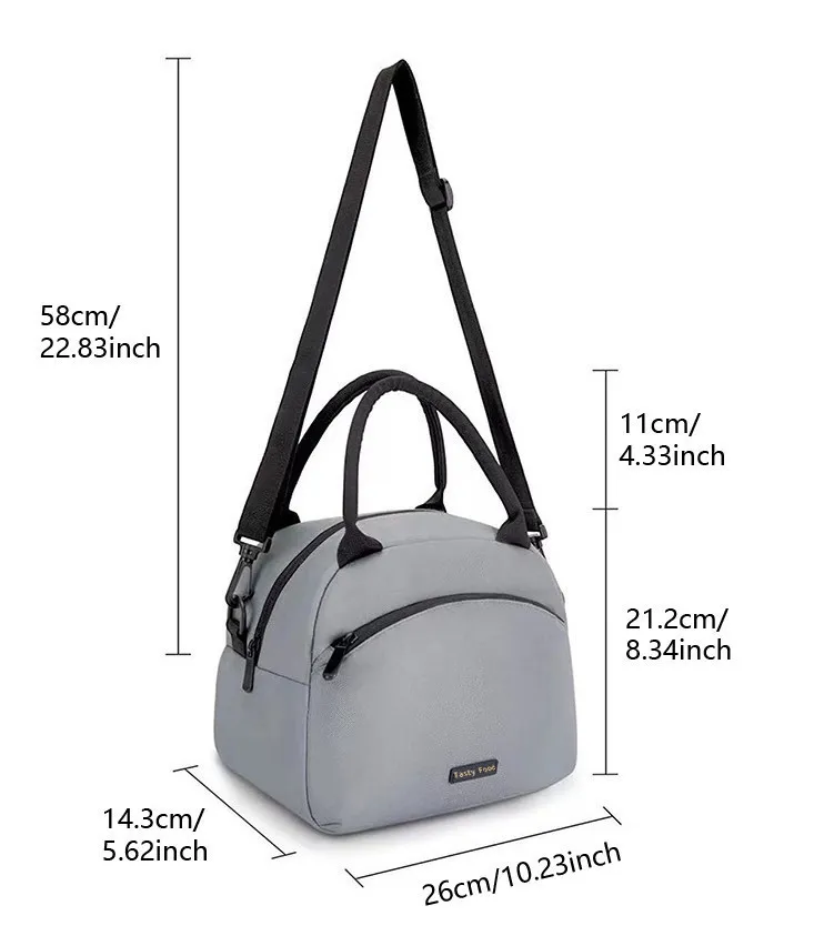 Borsa portaoggetti alla moda borsa termica da viaggio isolata per il pranzo da viaggio borsa termica da Picnic borsa termica portatile impermeabile