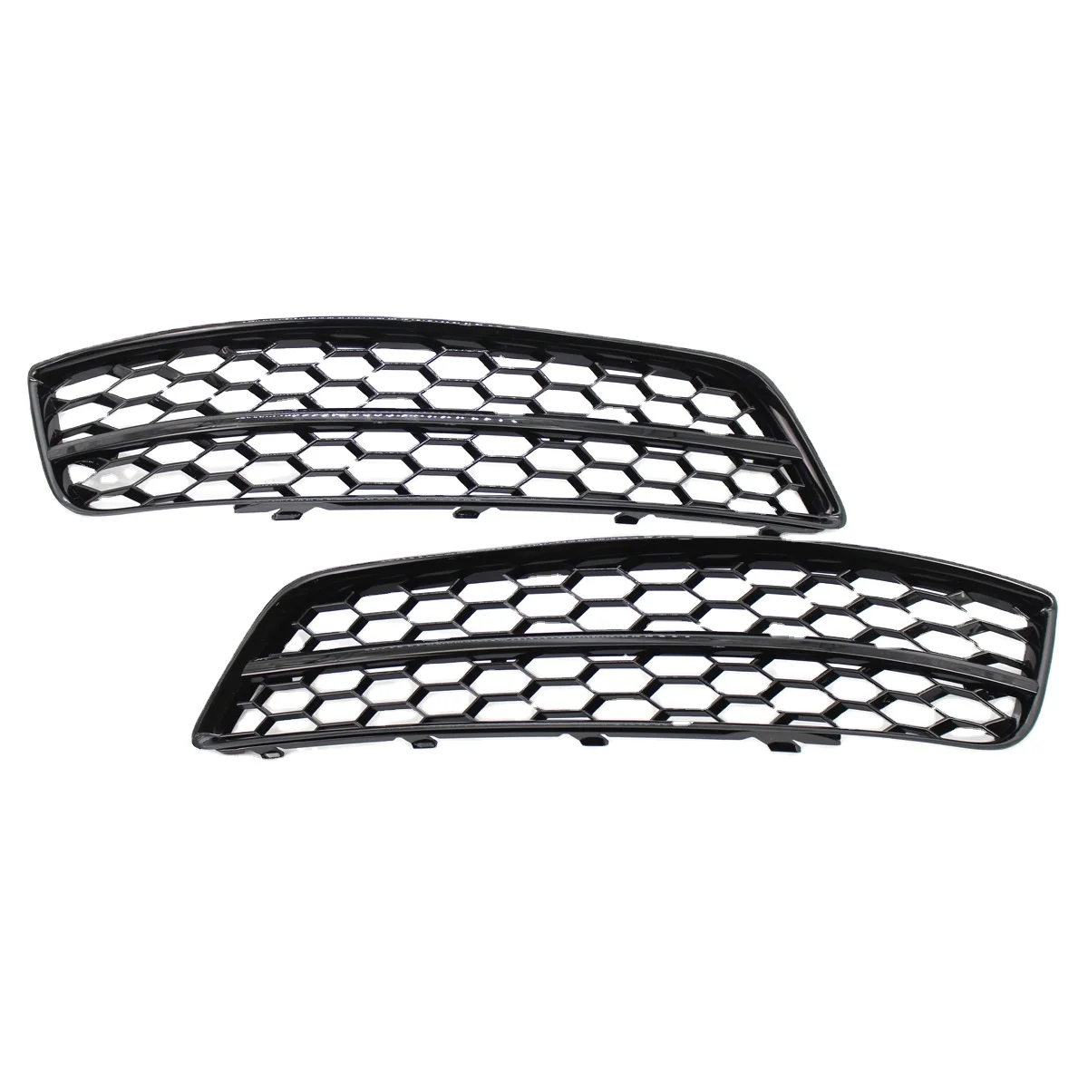 

High Quality Car Accessories Front Bumper Led Fog Lamp Frame Honeycomb Mesh Grills for audi A3 8P ABS Black Silver 2007-2012
