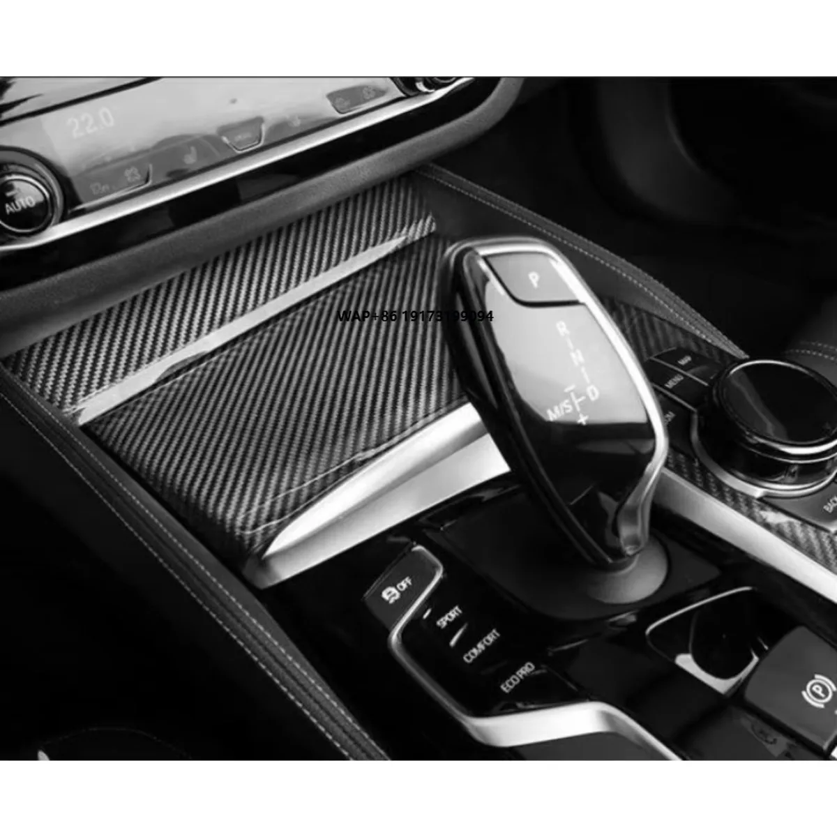 

12 шт./компл., 5 серии G30, LHD, накладки из углеродного волокна для салона автомобиля для BMW G30 G38 2017-2019