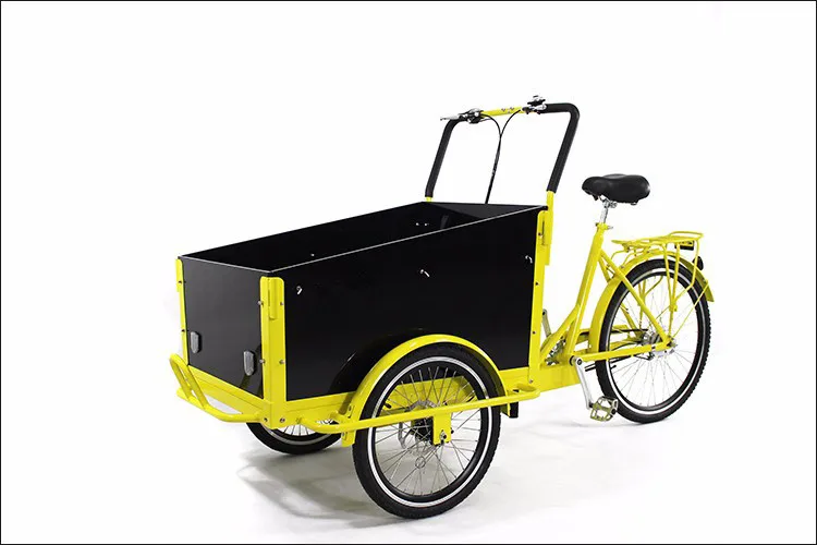 Commercial Mobile Food Cart Cargo Bike 3 Wheels Street Frame Adult Tricycle for Children Transport and Grocery Shopping custom