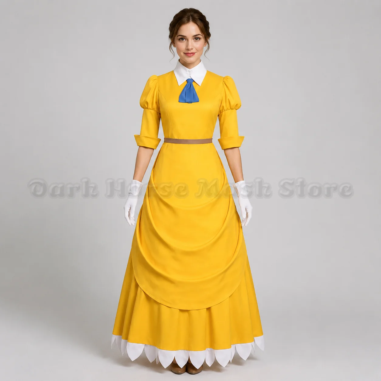 Film Tarzan Jane Cosplay Prinzessin Tarzan Janes Kleid Damen Gelbes Fantasy-Ballkleid Halloween Karneval Party Kostüm