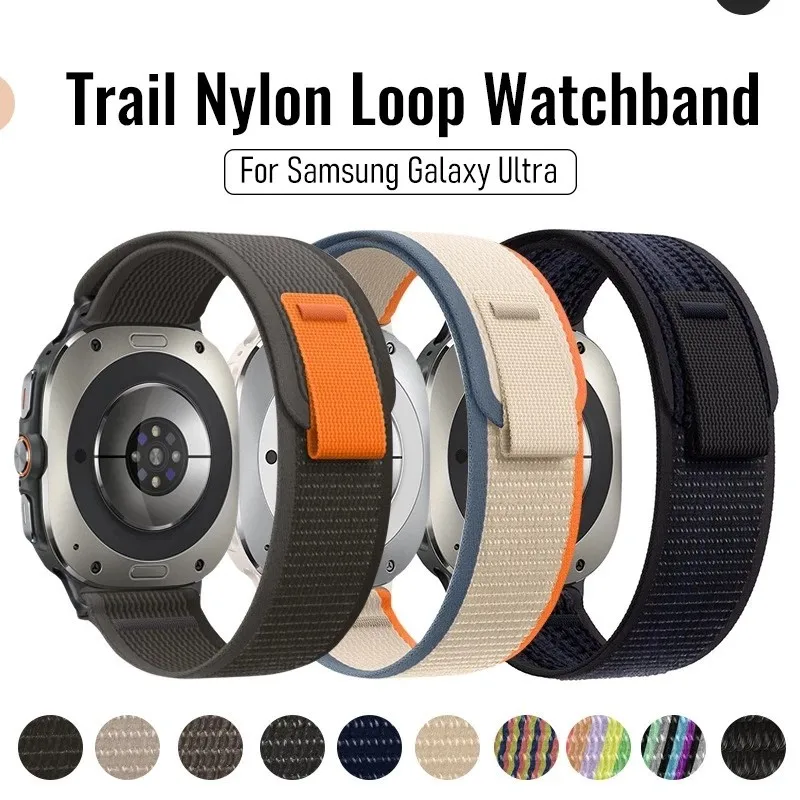 

Trail Nylon Loop Strap for Samsung Galaxy Watch 8 Ultra Watchband Sport Band for Samsung Galaxy Watch 7 44mm 40mm 6 5 Pro 4