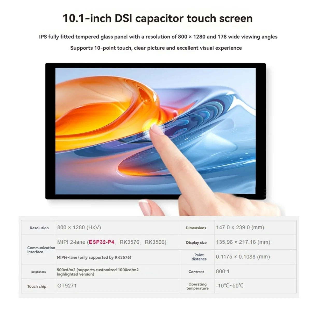 Papan Pengembangan N35R_ESP32-P4-NANO + Kit Lengkap Layar 10,1 Inci Dual-Core