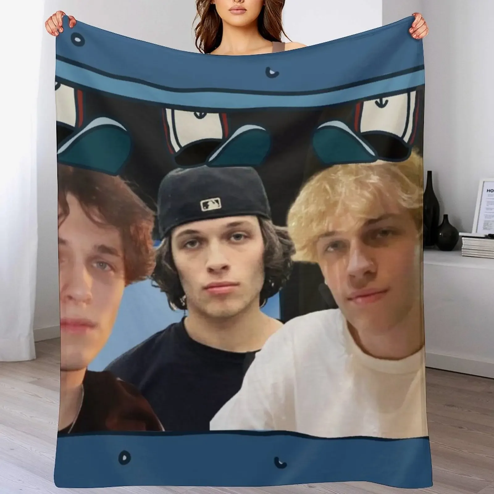 

Sturniolo Triplets Funny Meme Merch Throw Blanket Tourist halloween Summer Blankets