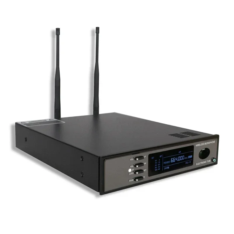 ไมโครโฟนไร้สายแบบช่องเดียว QS-10a ราคาประหยัด ระบบกระจายสัญญาณแบบ True Diversity สำหรับการร้องเพลง