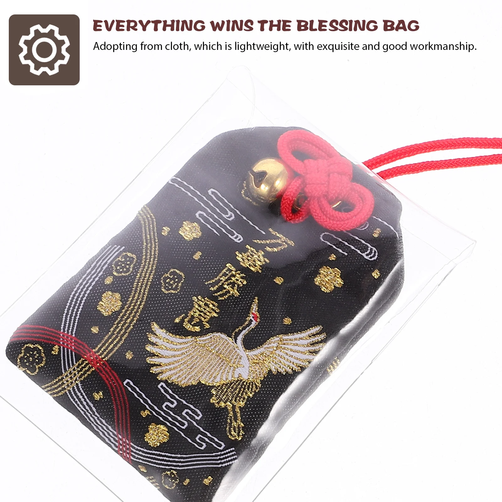 2 szt. Japońskie woreczki Omamori z błogosławieństwem, wykwintne, lekkie amulety, idealne do domu, samochodu, torby, zawieszki, dekoracje na festiwale