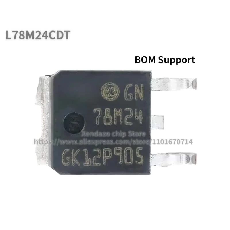 10pcs/lot L78M24CDT printing 78M24 TO-252-2 package Original genuine