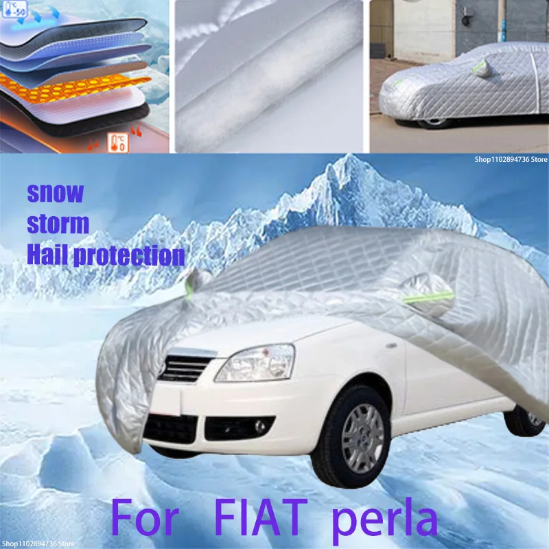 

For FIAT perla weekend Outdoor Cotton Thickened Awning For Car Anti Hail Protection Snow Covers Sunshade Waterproof Dustproof