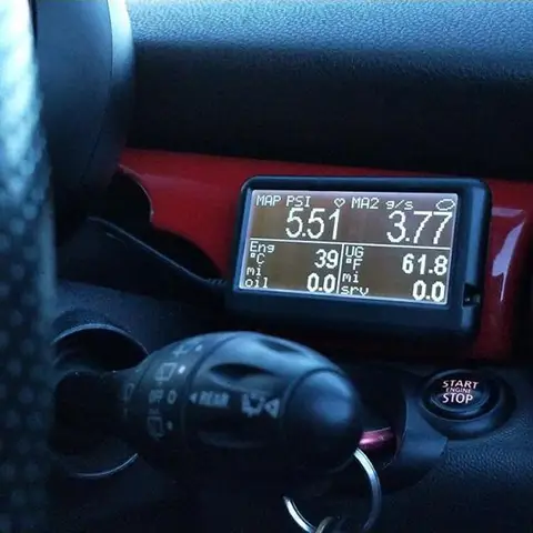EM Plus v1.4c Gen 1 R53 Mini UltraGauge OBD II OBD2 Read & Pending Trouble Codes Scan Tool Ultra Gauge EM With HOOK & LOOP PAD
