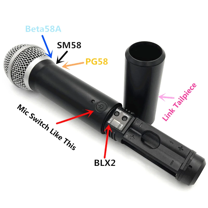 Wireless Microphone Battery Back Cover Microphone Battery Tail Cup Cover For Wireless Microphone System