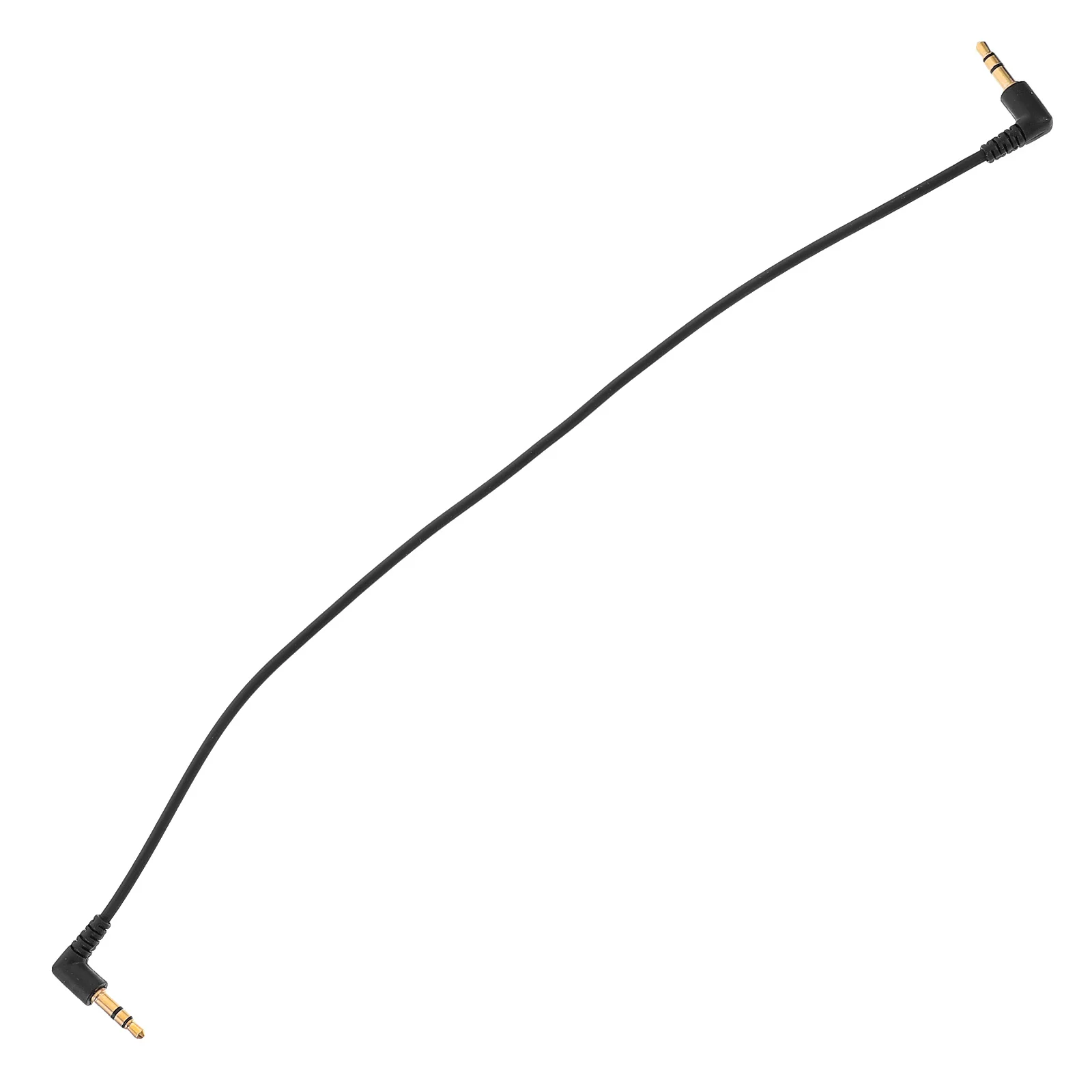 

30Cm 90 Degree Bent Headphone Cable Enamelled Copper Audio Extension Wire for Car Computer Audio Equipment Male to Male 3.5mm