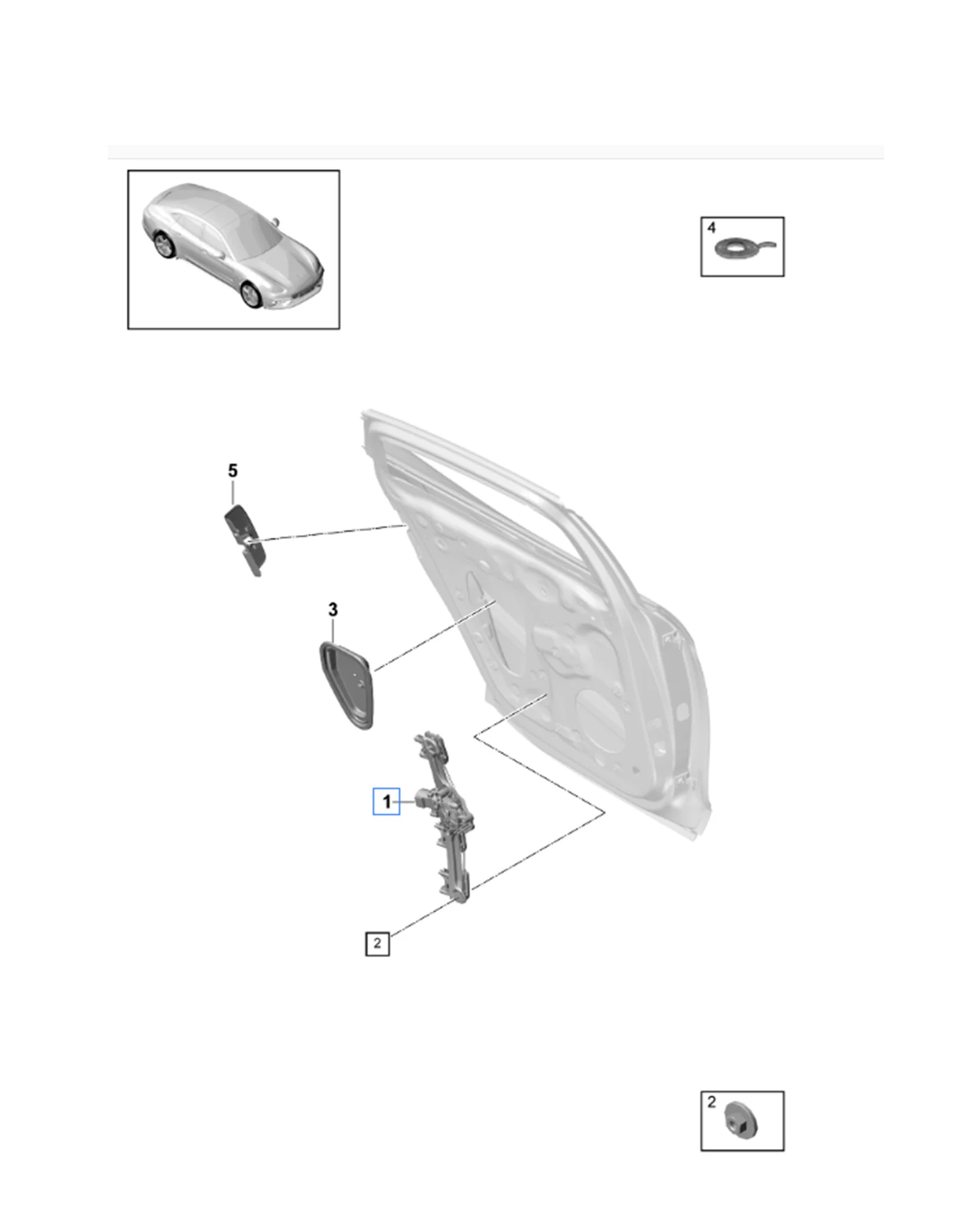 Lève-vitre arrière de haute qualité, pièces automobiles pour PORSCHE PANAMERA, OE 971839401 97183940l'autorisation 971839402 971839402B, 971