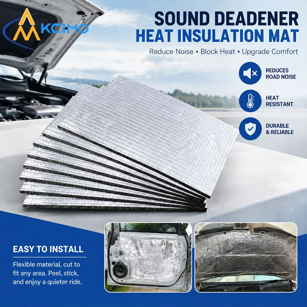 Car Sound Deadener Heat Insulation Mat Automotive Noise Dampening Sound Proofing Cotton Car Interior Accessories