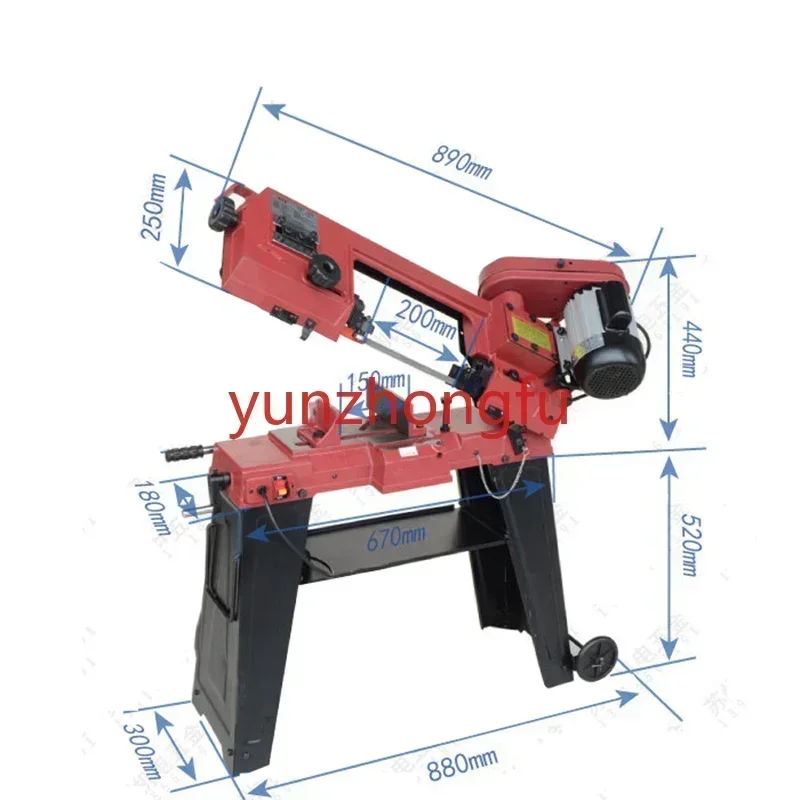 for GFW5012 Multifunctional Vertical Metal/Wooden Blade Saw 750W Woodworking Electric Cutting Machine Tool Band