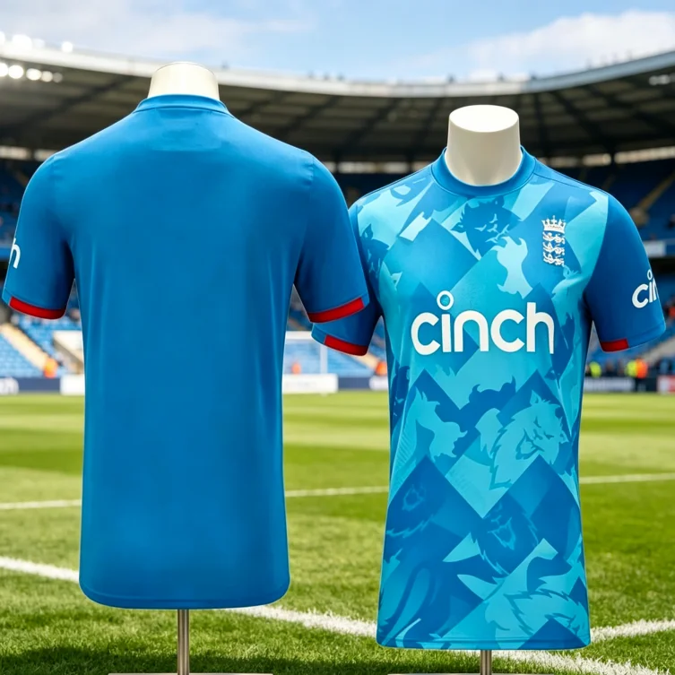 2026 England Cricket Kurzarm-Trikot, limitierte Auflage, schweißabsorbierendes, schnell trocknendes Familien-Kinder-T-Shirt, Trainings-T-Shirt – Detail 1