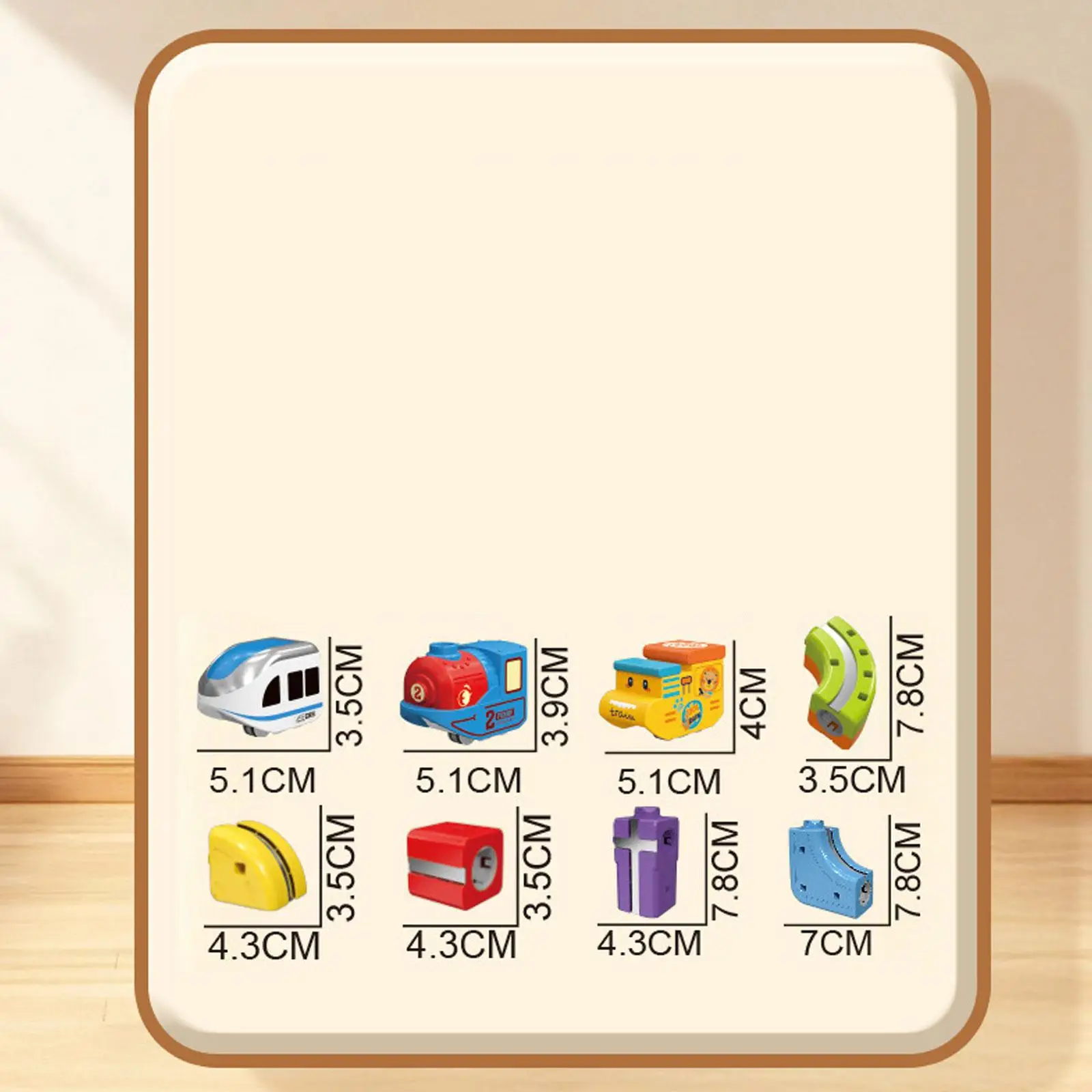 

DIY Cars Tracks Building Kit Flexible Electric Train Track Set Magnetic Railway Toy for Boys Girls Birthday Fun