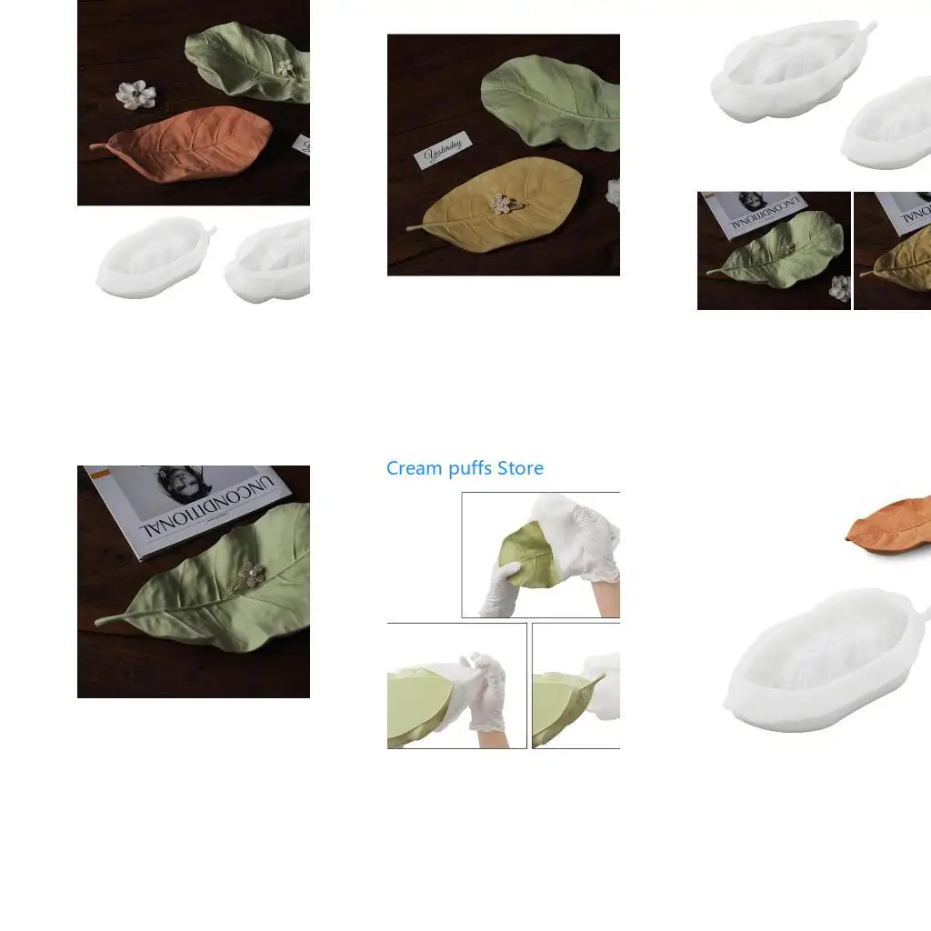 50LE Jewelry Dish Mold Silicone Material for DIY Hand-Making Resin Artwork