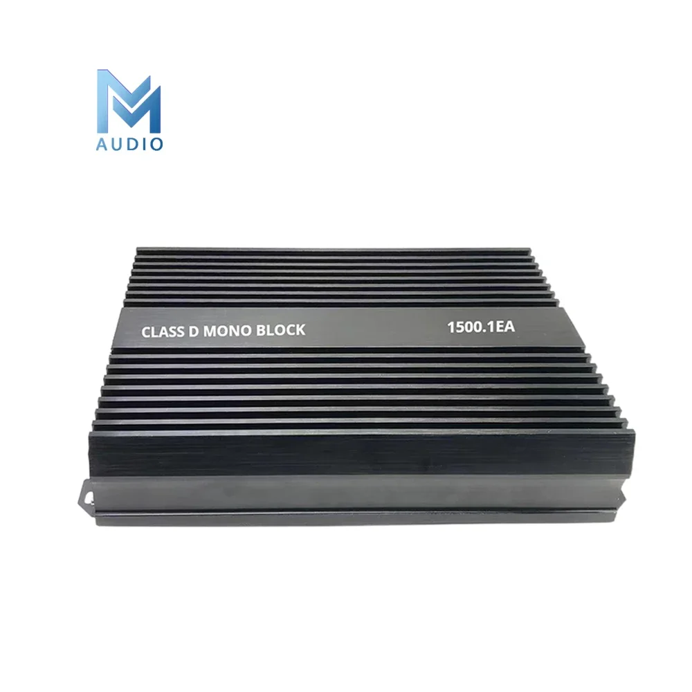 Factory Outlet High Power Class D Car Subwoofer Amplifier 1500.1EA Compact Class D Car Audio Monoblock Amplifier, 1500 Watts RM