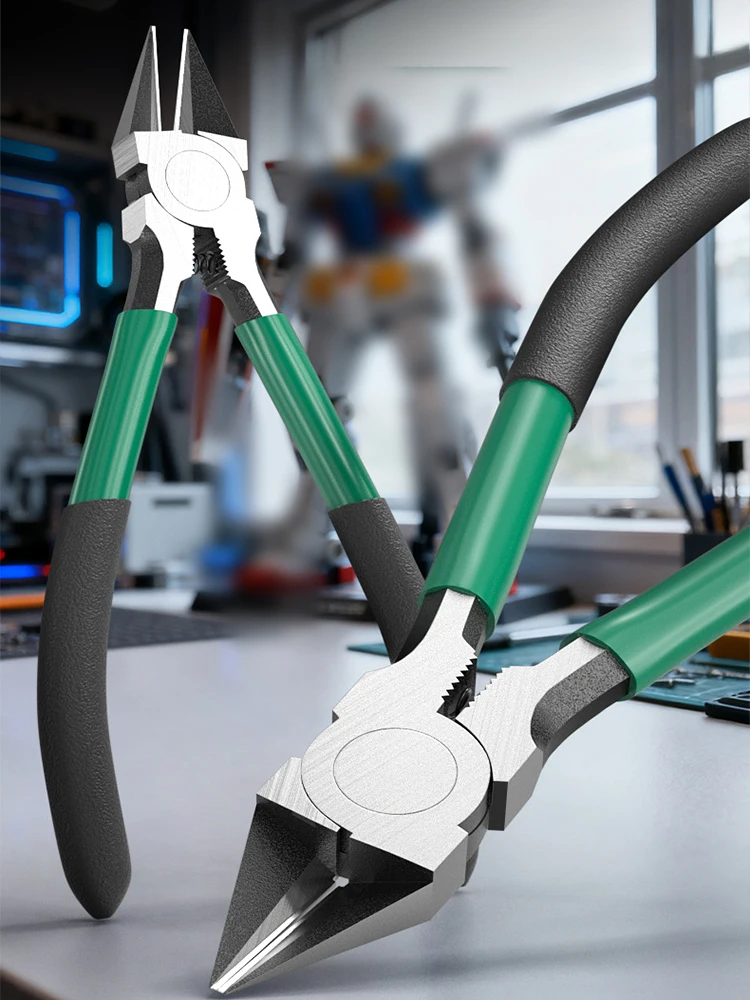1 Stück Diagonale Drahtschneidezange mit Hoher Härte, Scherenförmiger Seitenschneider aus Stahl, Handwerkzeug für Elektriker, Werkstatt und Reparaturen – Detail 12