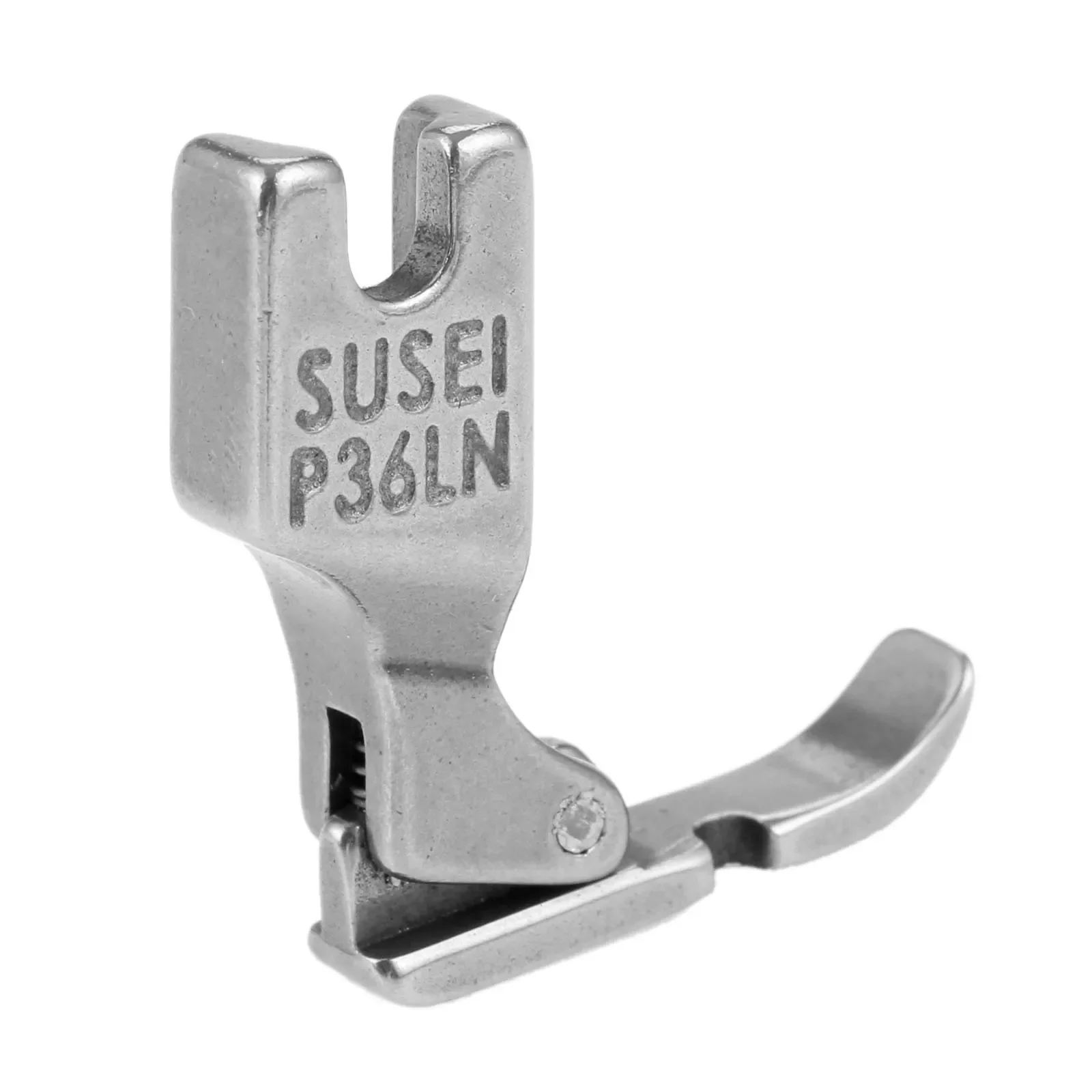 Pie de máquina de coser Industrial P36LN, agujero izquierdo de acero, buena calidad, herramienta de costura profesional DIY, 3,3 cm x 3,1 cm x 0,6 cm, 1 unidad