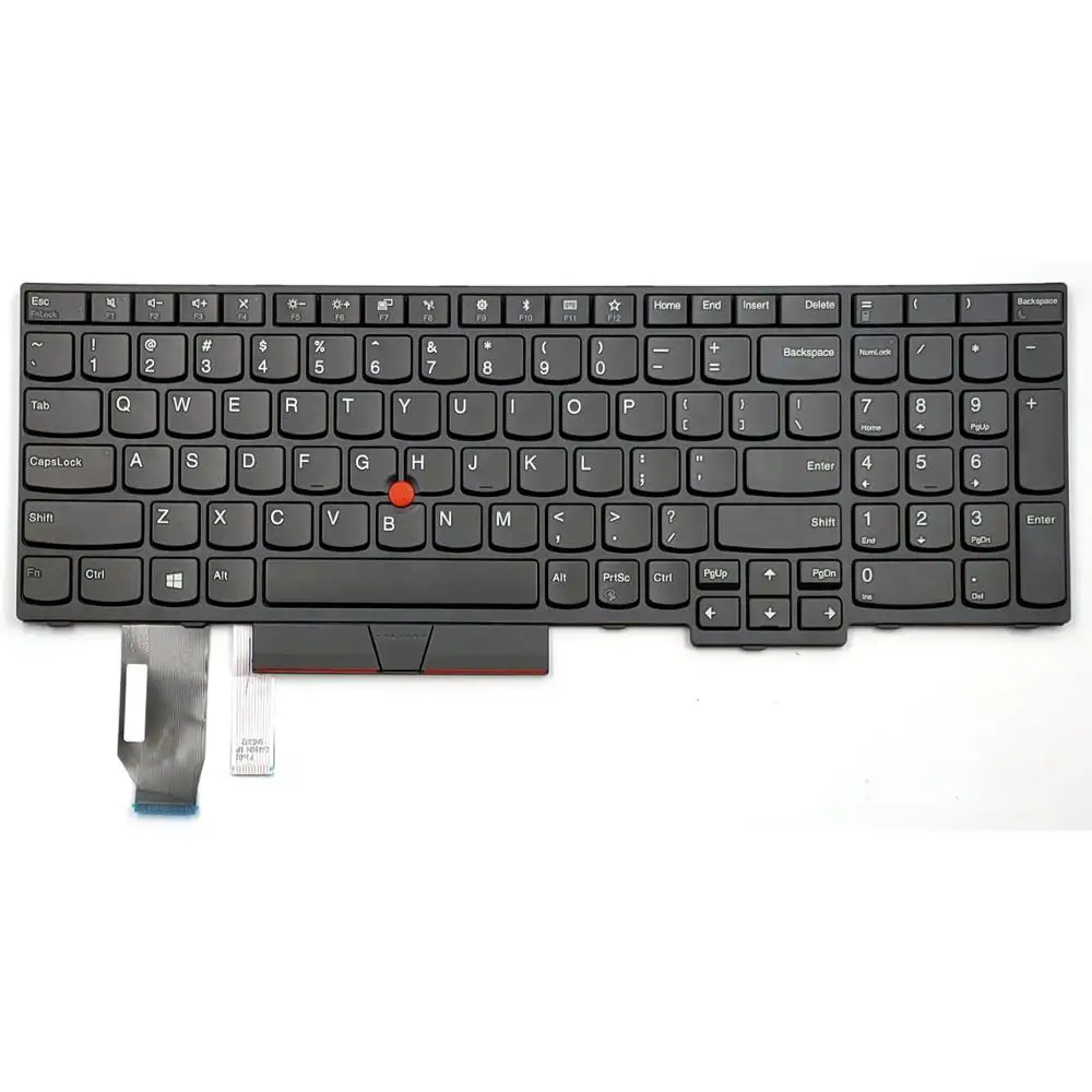 New For Lenovo Thinkpad P53 P53S P72 P73 T590 Type 20QN 20QQ 20N6 20N7 20MB 20MC Laptop Keyboard US Black Without Backlit