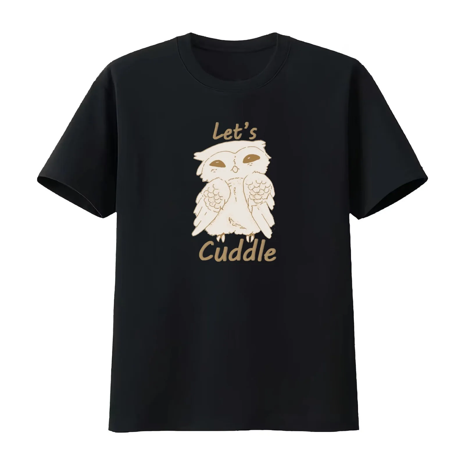 Cuddles T-Shirt Summer Casual Cotton Tee Oversized Streetwear Tops Vintage Graphic Print Loose Fit Short Sleeve 100% Cotton